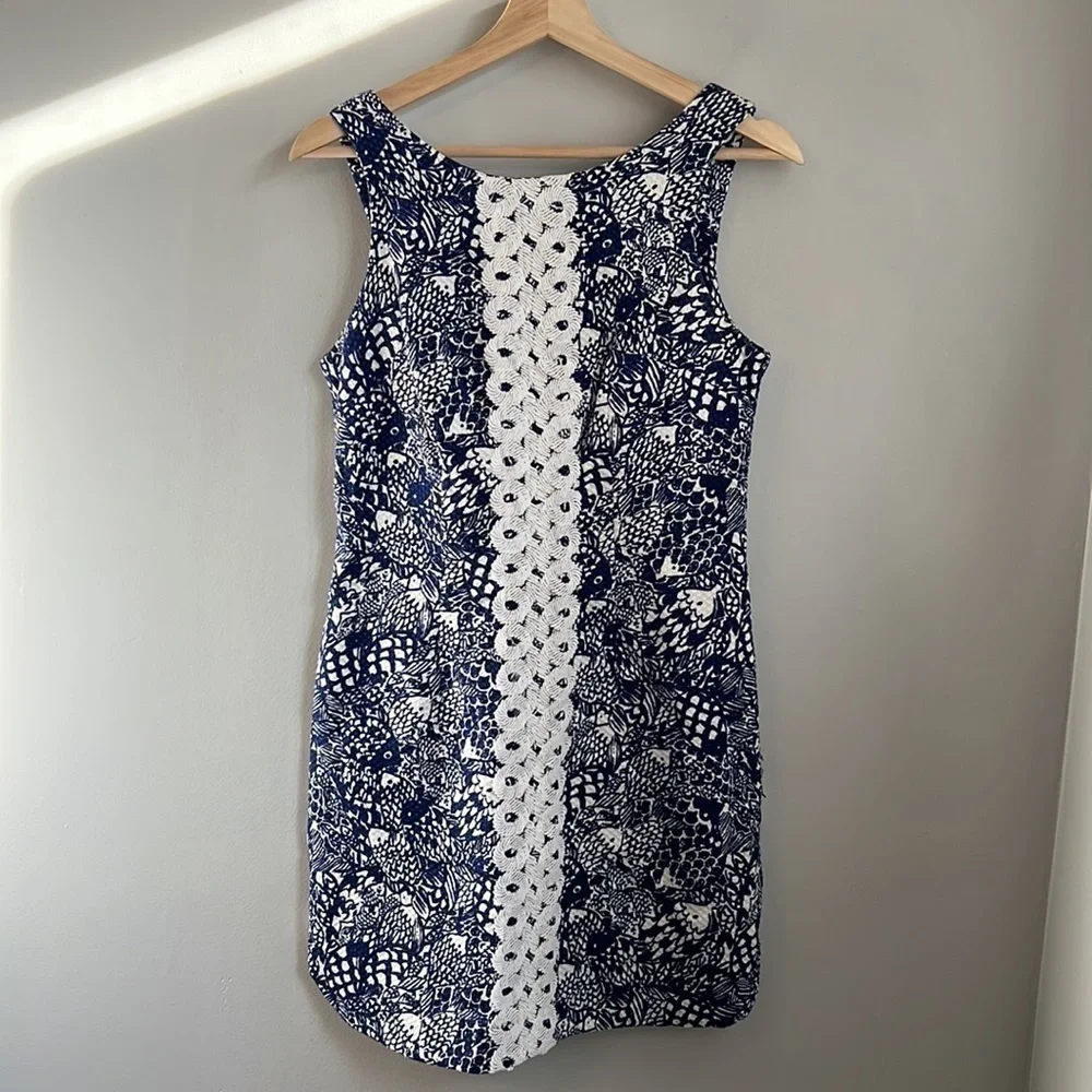 Lilly Pulitzer for Target Fish Print Upstream Print Shift SZ 6